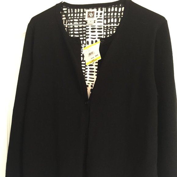 Anne Klein Black Cardigan - NWT - Picture 1 of 4